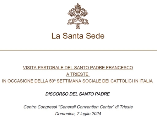 Discorso del S. Padre a Trieste