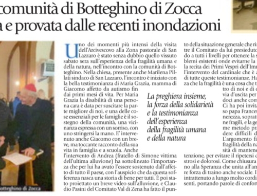 IL CARDINALE MATTEO ZUPPI A BOTTEGHINO DI ZOCCA DI PIANORO.